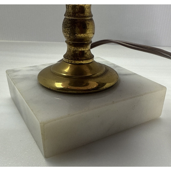 Vtg Fenton Cranberry Coin Dot Opalescent Marble Base Lamp Electric Marble Base - Picture 11 of 16